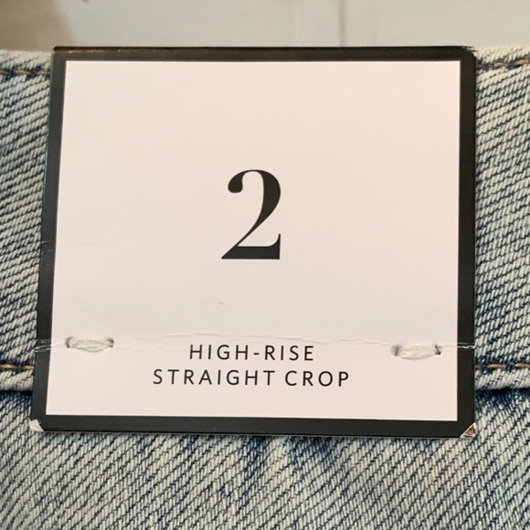 NWT White House Black Market Sculpt Straight Crop High Rise Blue Ankle Jeans 2 - Picture 6 of 10